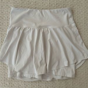 white tennis skort